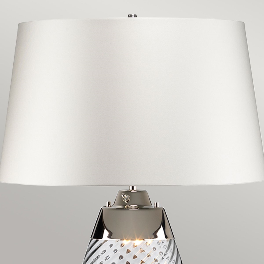 Elstead - LED Stolna lampa LENA 1xE27/40W/230V + 1xGU10/7W 74 cm bijela