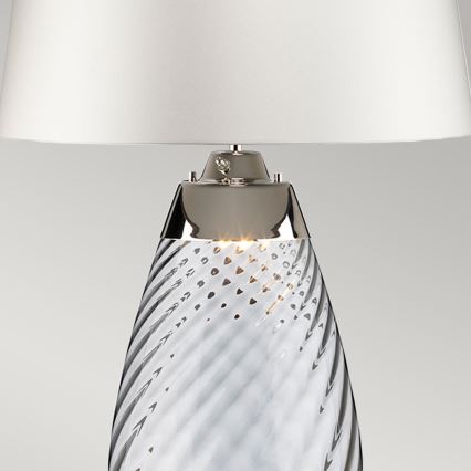Elstead - LED Stolna lampa LENA 1xE27/40W/230V + 1xGU10/7W 74 cm bijela