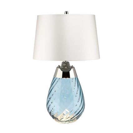 Elstead - LED Stolna lampa LENA 1xE27/60W/230V + 1xGU10/7W 60,5cm plava/bijela