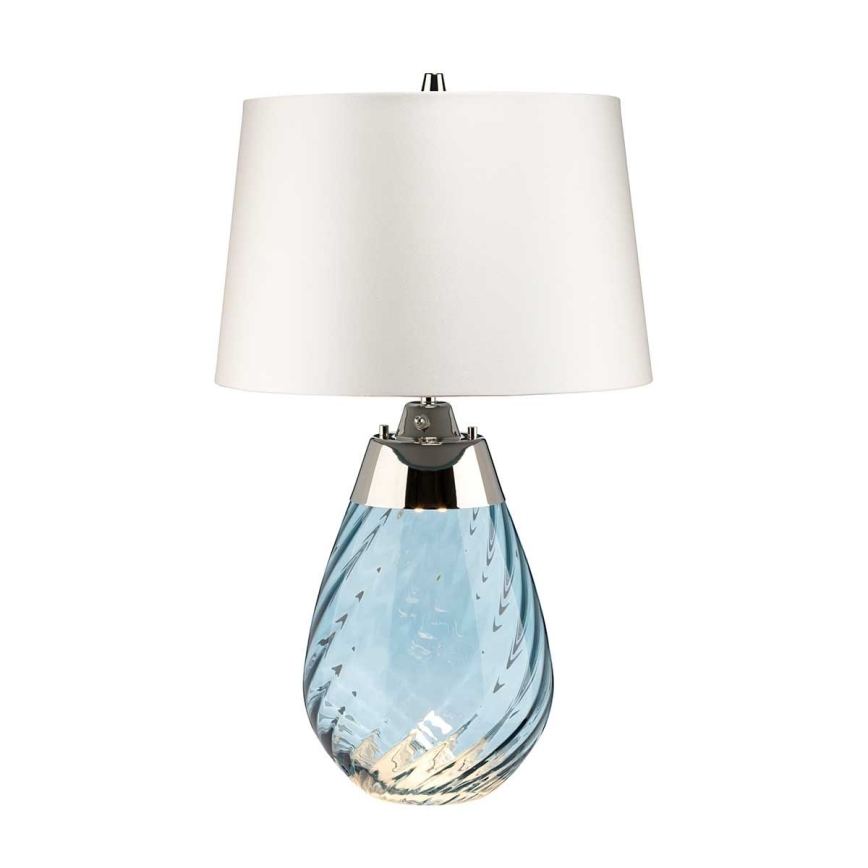 Elstead - LED Stolna lampa LENA 1xE27/60W/230V + 1xGU10/7W 60,5cm plava/bijela