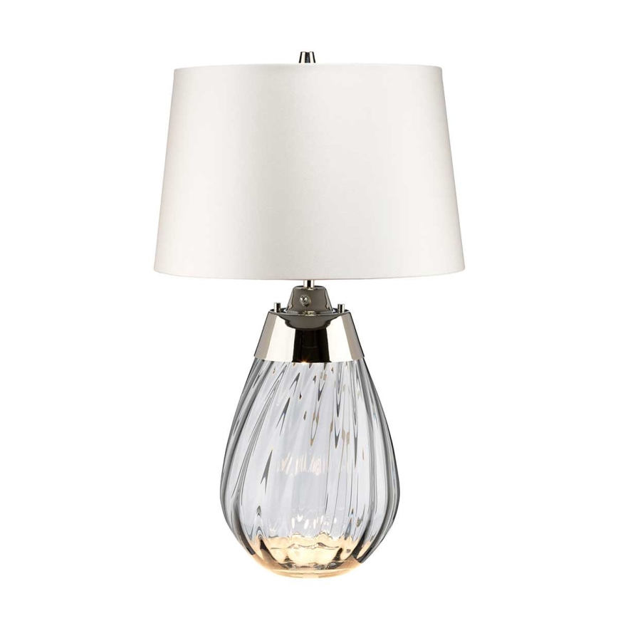 Elstead - LED Stolna lampa LENA 1xE27/60W/230V + 1xGU10/7W 60,5 cm bijela