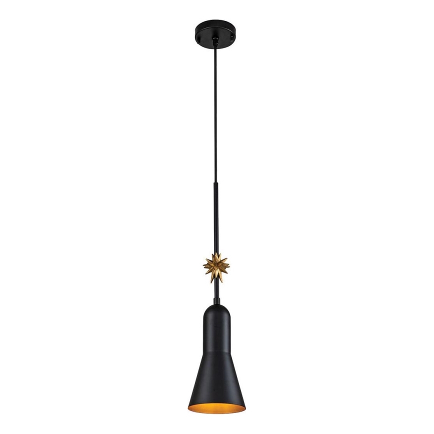 Elstead - Luster na sajli ETOILE 1xE27/60W/230V pr. 13,3 cm crna