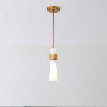 Elstead - Luster na stalku KRISTY 1xE27/40W/230V Ø 15,2 cm bakrena