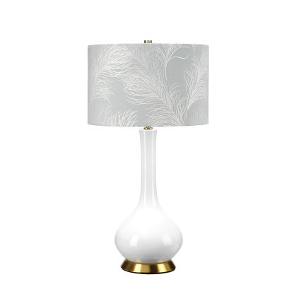 Elstead - Stolna lampa MILO 1xE27/60W/230V siva
