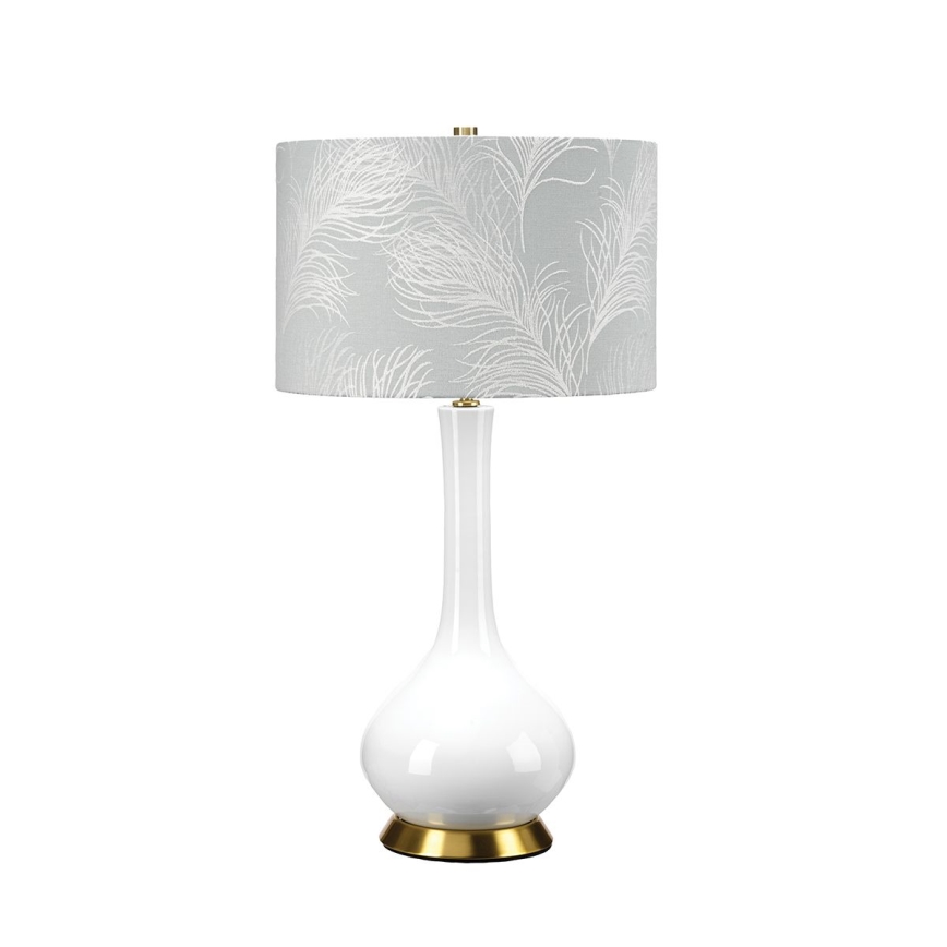 Elstead - Stolna lampa MILO 1xE27/60W/230V siva