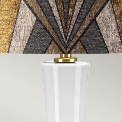 Elstead - Stolna lampa MILO 1xE27/60W/230V siva/zlatna