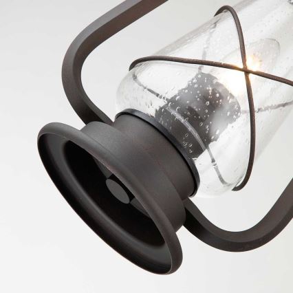 Elstead - Vanjski luster na lancu MINERS 1xE27/60W/230V IP44 brončana