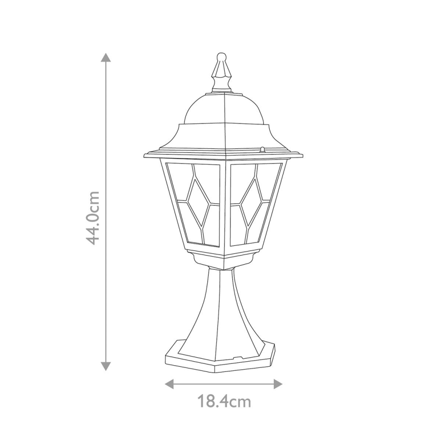 Elstead NR3-BLK - Vanjska lampa NORFOLK 1xE27/100W/230V IP43