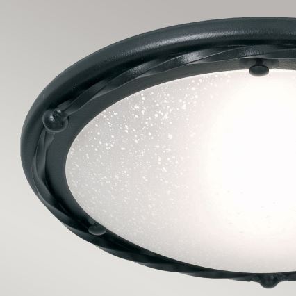 Elstead - Stropna svjetiljka PEMBROKE 1xE27/60W/230V crna