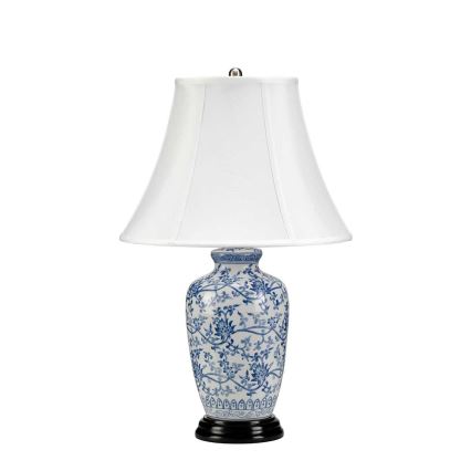 Elstead - Stolna lampa PLAVA GINGER JAR 1xE27/60W/230V