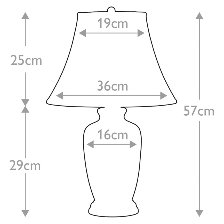 Elstead - Stolna lampa PLAVA GINGER JAR 1xE27/60W/230V