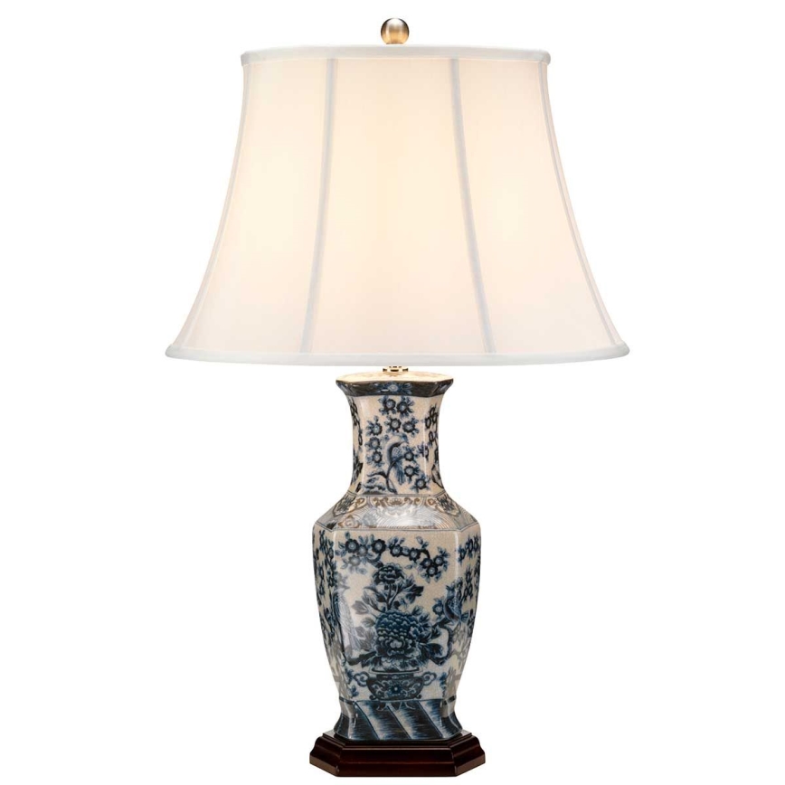 Elstead - Stolna lampa PLAVA HEX 1xE27/60W/230V