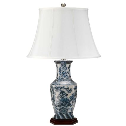 Elstead - Stolna lampa PLAVA HEX 1xE27/60W/230V