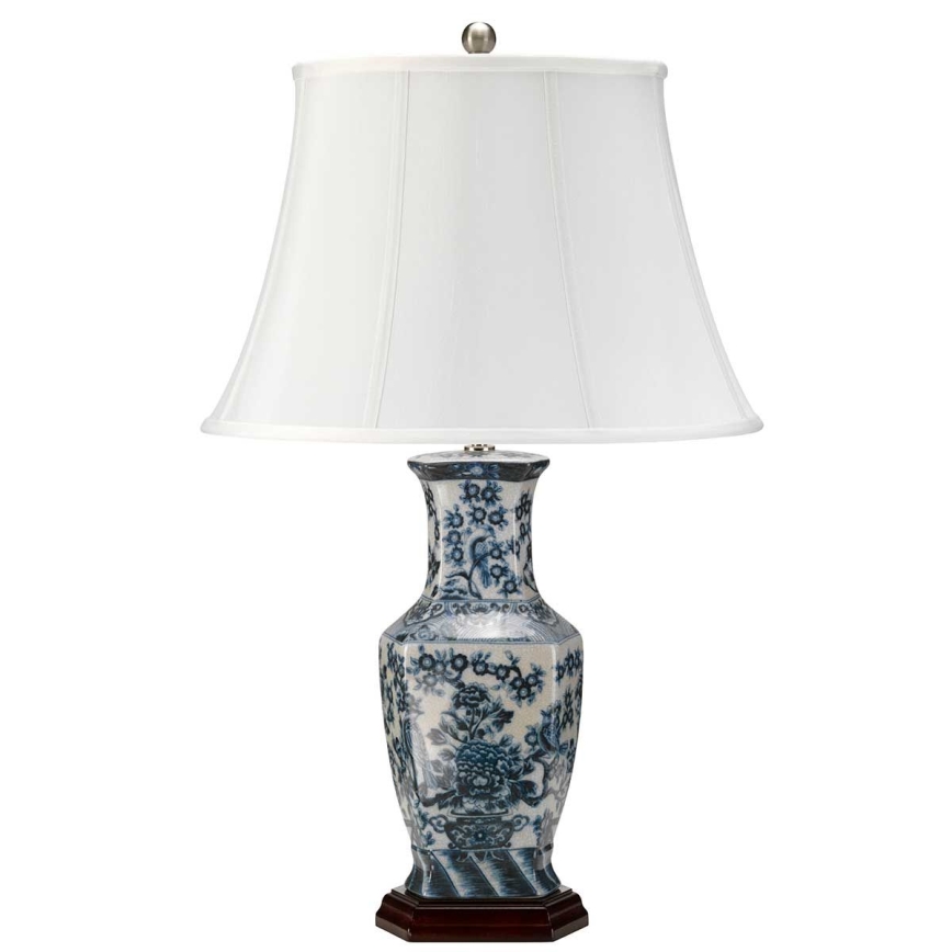 Elstead - Stolna lampa PLAVA HEX 1xE27/60W/230V