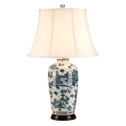 Elstead - Stolna lampa PLAVA TRADITIONAL 1xE27/60W/230V