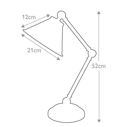 Elstead - Stolna lampa PROVENCE ELEMENT 1xE27/60W/230V crna