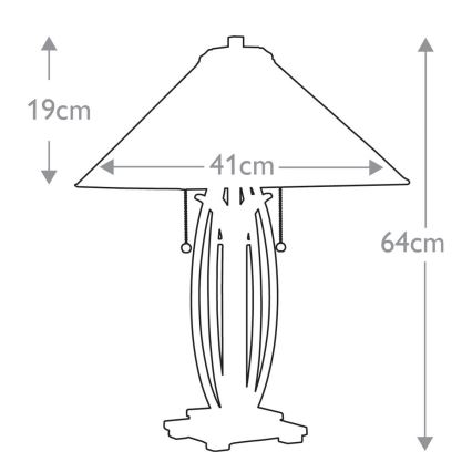 Elstead - Stolna lampa Tiffany ASHEVILLE 2xE27/60W/230V