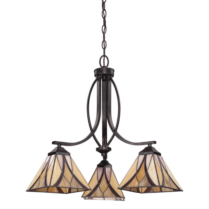 Elstead QZ-ASHEVILLE3 - Luster na lancu ASHEVILLE 3xE27/60W/230V