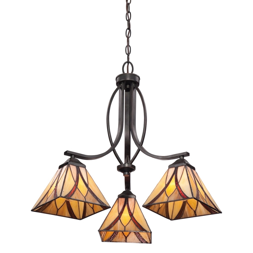 Elstead QZ-ASHEVILLE3 - Luster na lancu ASHEVILLE 3xE27/60W/230V