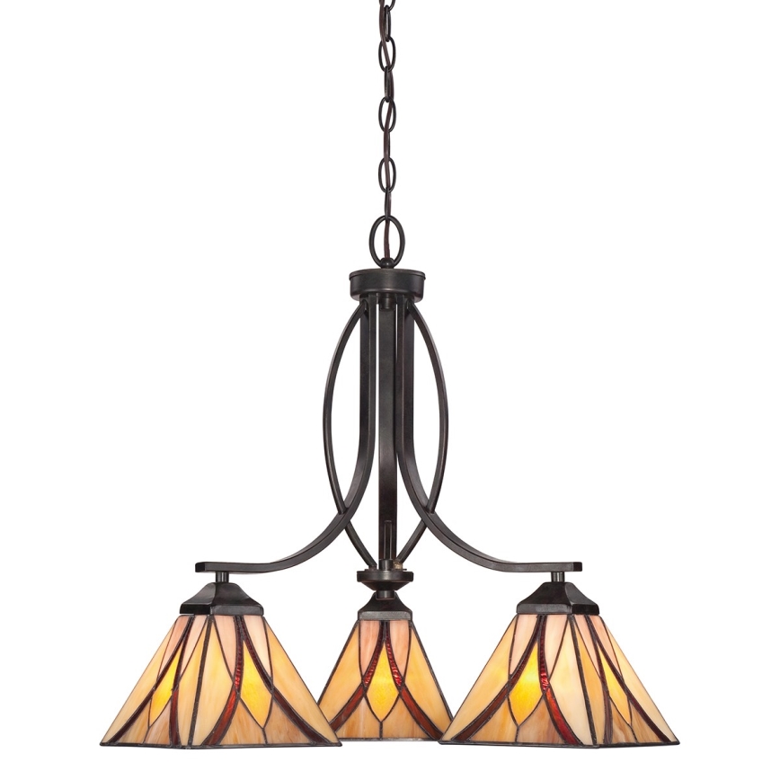 Elstead QZ-ASHEVILLE3 - Luster na lancu ASHEVILLE 3xE27/60W/230V