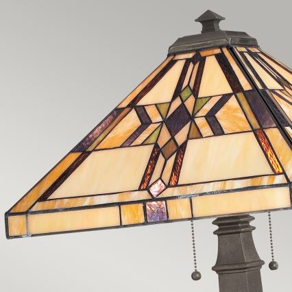 Elstead - Stolna lampa Tiffany FINTON 2xE27/60W/230V