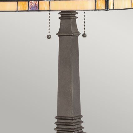 Elstead - Stolna lampa Tiffany FINTON 2xE27/60W/230V