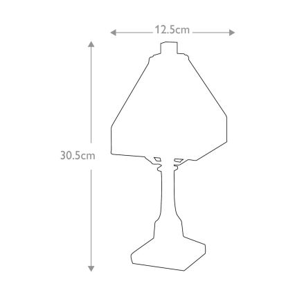 Elstead QZ-HOLMES-TL - Stolna lampa HOLMES 1xE14/25W/230V