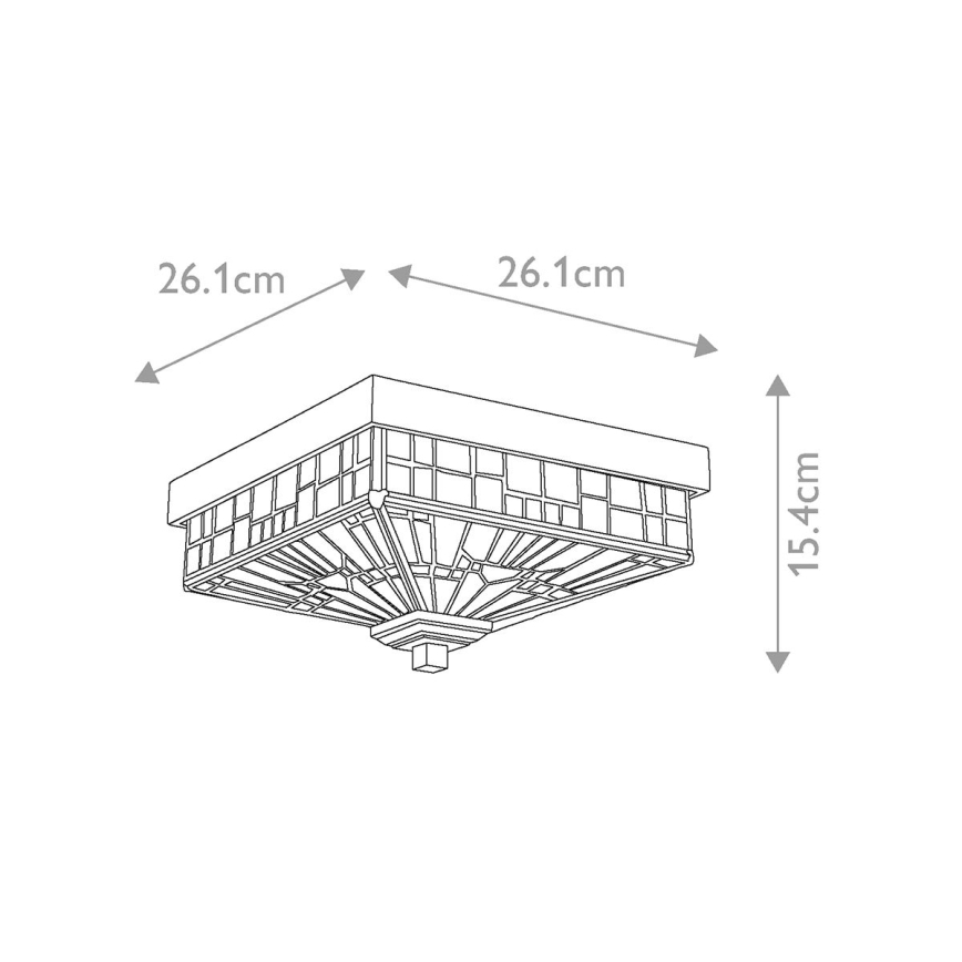 Elstead QZ-INGLENOOK-F - Vanjska stropna svjetlijka INGLENOOK 2xE27/60W/230V IP44