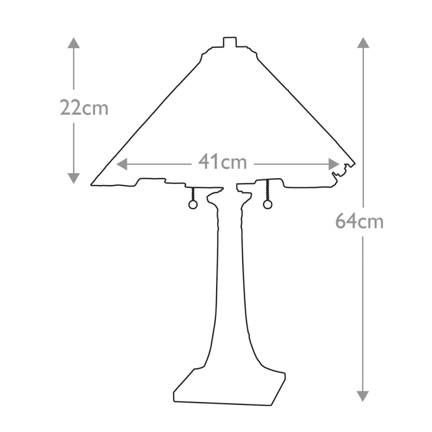 Elstead QZ-INGLENOOK-TL - Stolna lampa INGLENOOK 2xE27/60W/230V