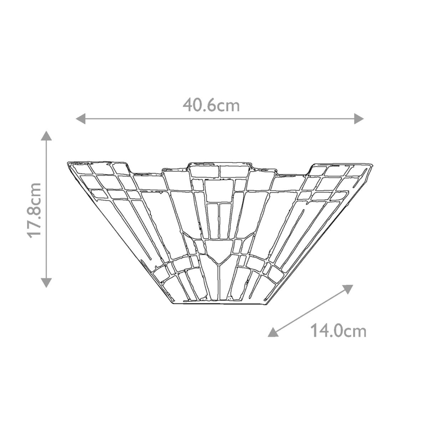 Elstead QZ-INGLENOOK-WU - Zidna svjetiljka INGLENOOK 2xE14/60W/230V