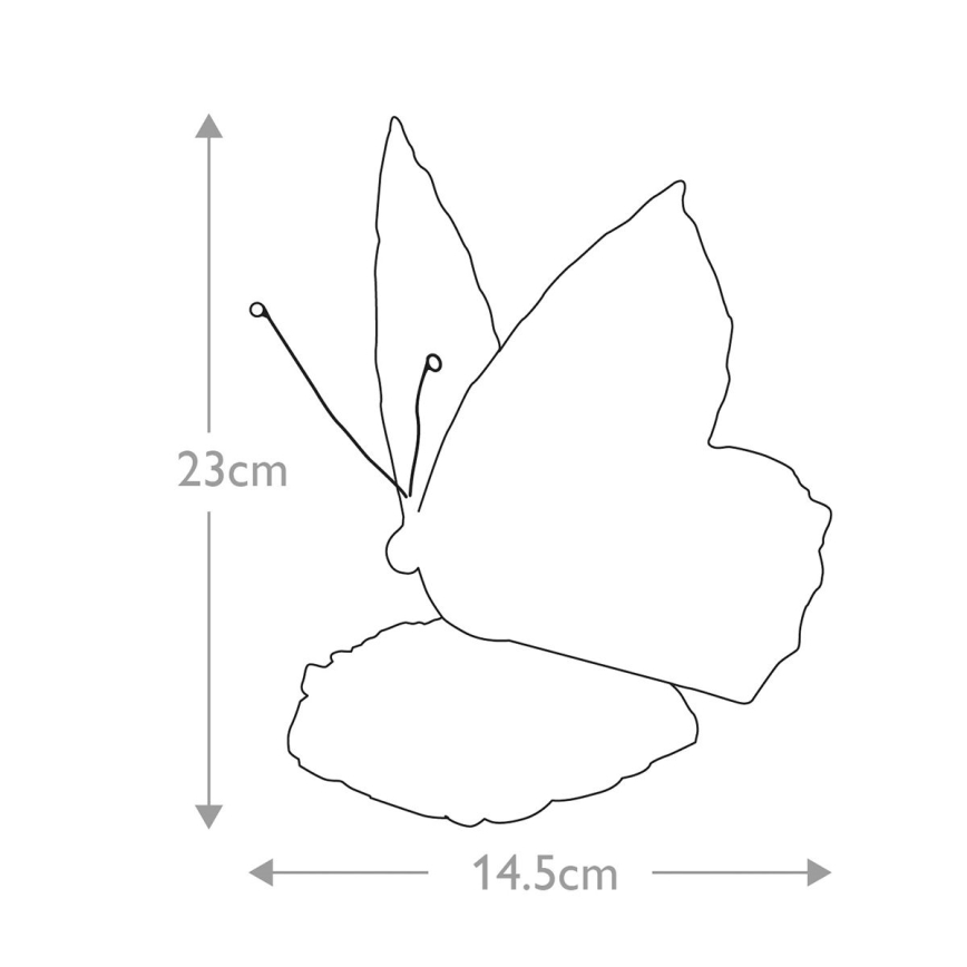 Elstead QZ-OBUTTERFLY-TL - LED Dekorativna svjetiljka TIFFANY 1xG9/3W/12/230V leptir