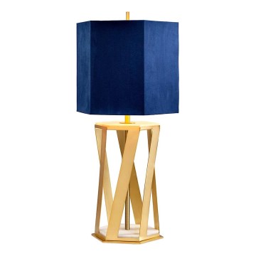 Elstead - Stolna lampa APOLLO 1xE27/60W/230V zlatna/plava