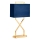 Elstead - Stolna lampa CROSS 1xE27/60W/230V zlatna/plava
