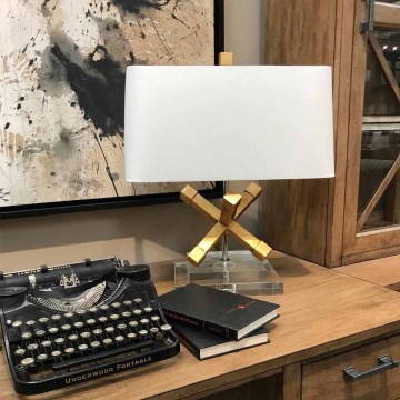 Elstead - Stolna lampa JACKSON SQUARE 1xE27/60W/230V