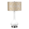 Elstead - Stolna lampa MILO 1xE27/60W/230V siva/zlatna