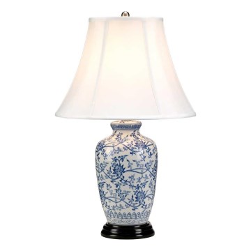 Elstead - Stolna lampa PLAVA GINGER JAR 1xE27/60W/230V