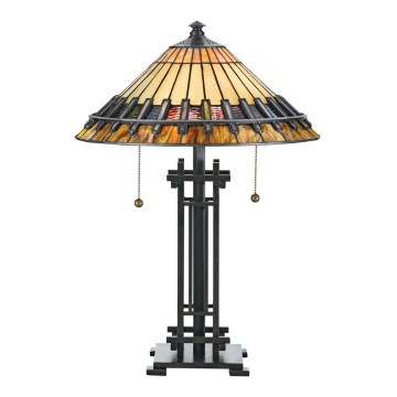 Elstead - Stolna lampa Tiffany CHASTAIN 2xE27/60W/230V