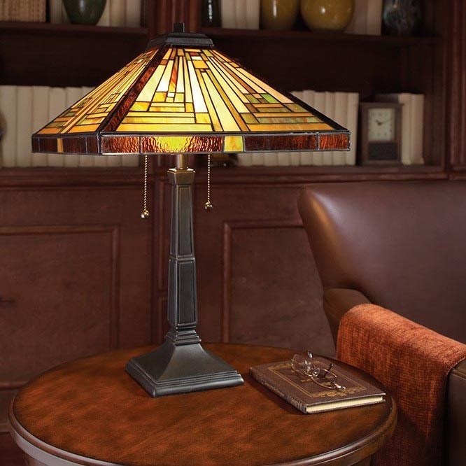 Elstead - Stolna lampa Tiffany STEPHEN 2xE27/60W/230V