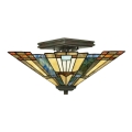 Elstead - Stropna svjetiljka Tiffany INGLENOOK 2xE27/60W/230V