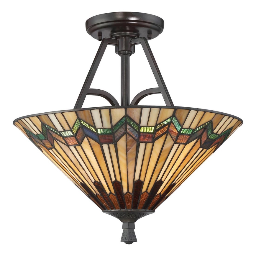 Elstead - Stropni luster Tiffany ALCOTT 2xE27/60W/230V