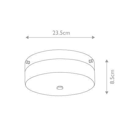Elstead - LED stropno svjetlo za kupaonicu TAMAR 1xGX53/5,7W/230V IP44 sjajni krom