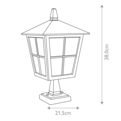 Elstead - Vanjska lampa CANTERBURY 1xE27/100W/230V IP43