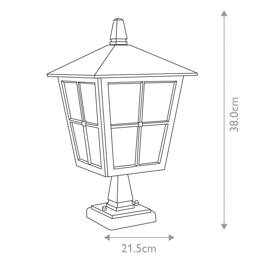 Elstead - Vanjska lampa CANTERBURY 1xE27/100W/230V IP43