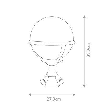 Elstead - Vanjska lampa GLENBEIGH 1xE27/100W/230V IP44