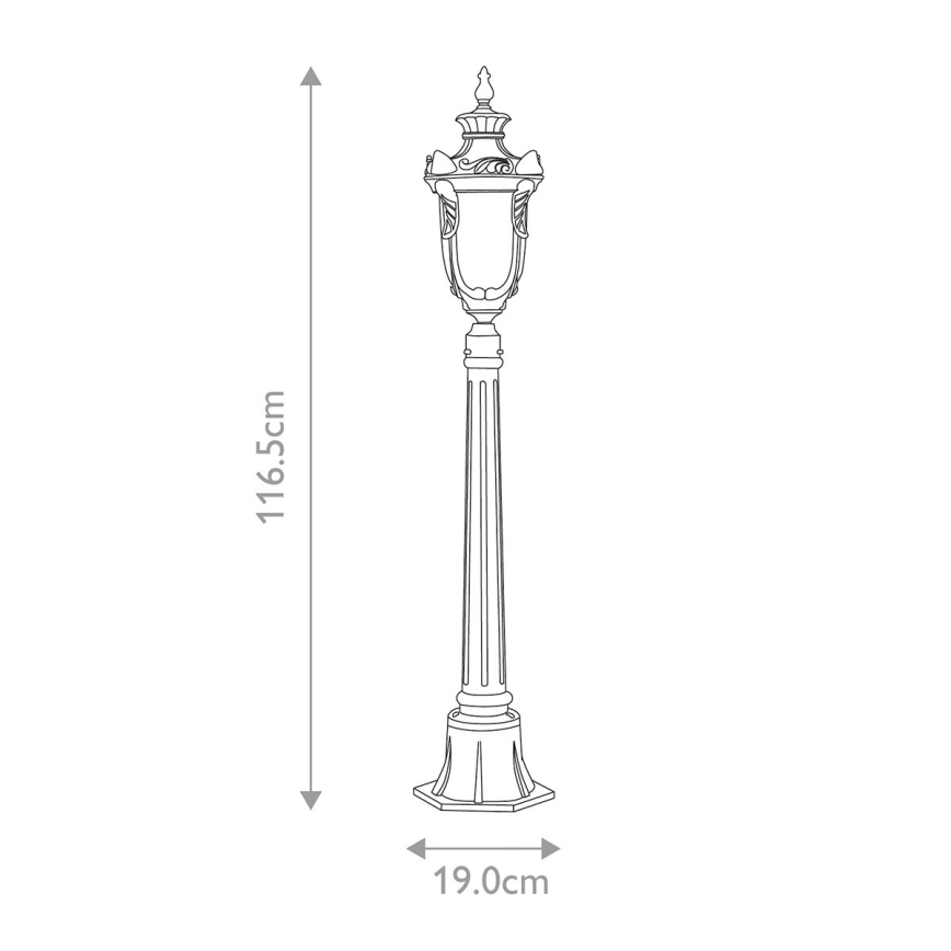 Elstead - Vanjska lampa PHILADELPHIA 1xE27/100W/230V IP44 crna