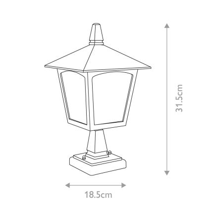Elstead - Vanjska lampa YORK 1xE27/100W/230V IP43