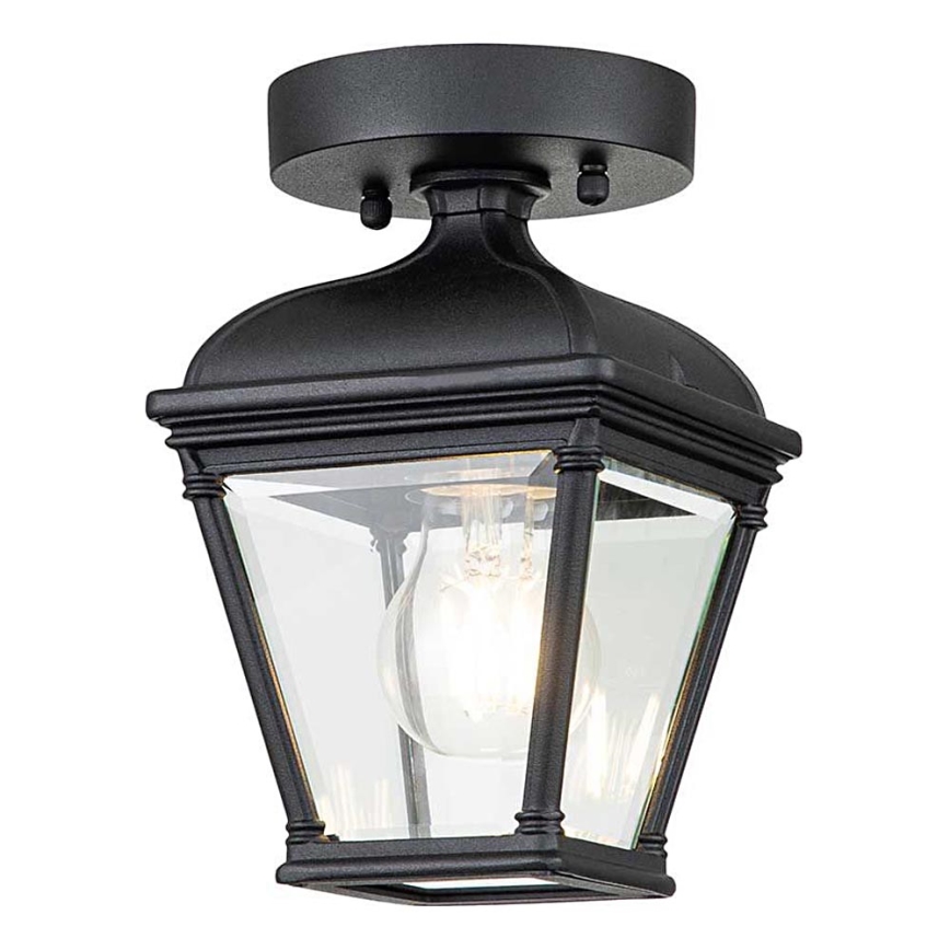 Elstead - Vanjska stropna svjetiljka BAYVIEW 1xE27/60W/230V IP44 crna