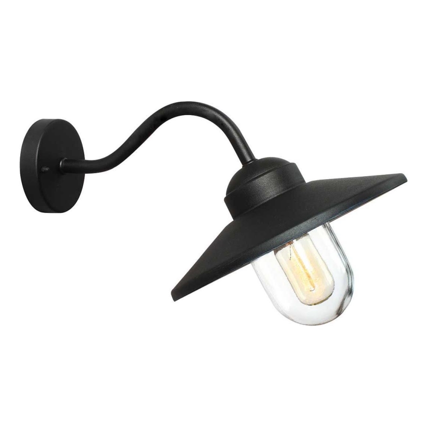 Elstead - Vanjska svjetiljka KLAMPENBORG 1xE27/60W/230V IP44 crna
