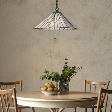 Elstead - Viseći luster na lancu Tiffany ALDERLEY 1xE27/60W/230V