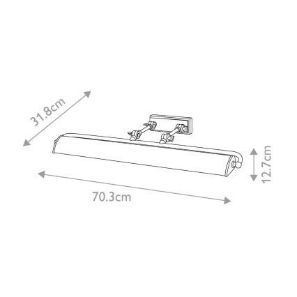 Elstead - Svjetiljka za slike WINCHFIELD 4xE14/40W/230V hrast